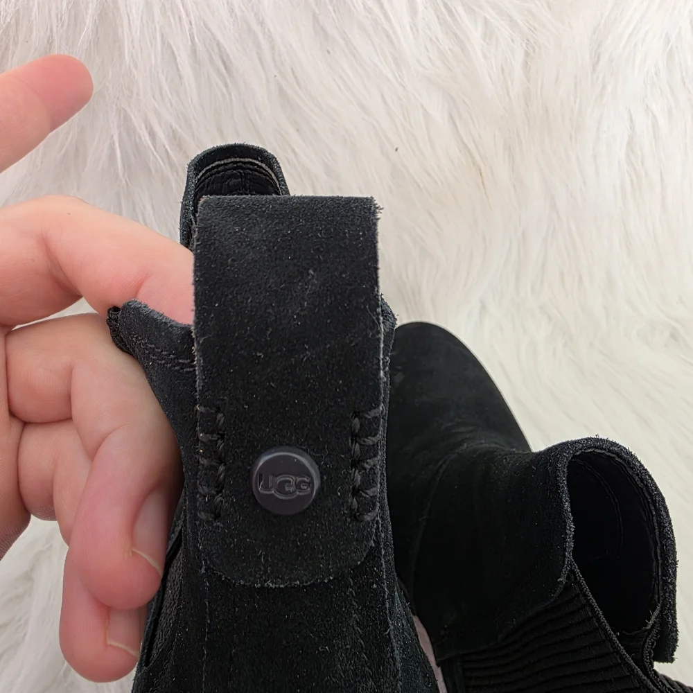 UGG Hazel Waterproof Chelsea Black Women's Ankle Boots Size 8.5 - Picture 5 of 10